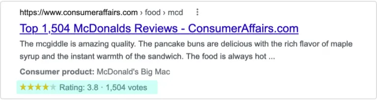 rich snippets reviews